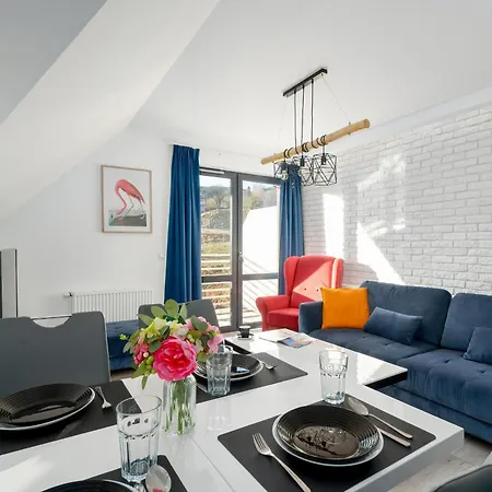 Blue In With Mountain View And Parking By Renters Apartment Karpacz